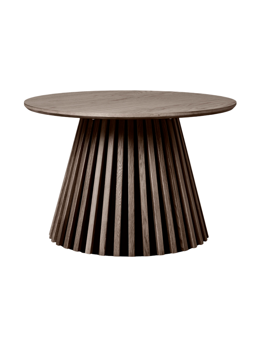 
Table basse ronde design « Osakka » - Chêne brun foncé / Ø 70 cm