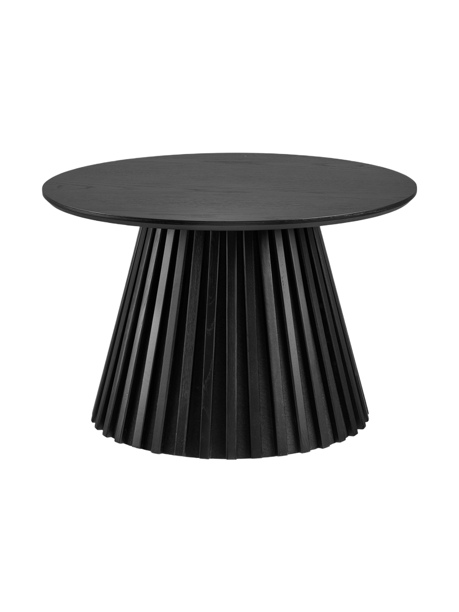 
Table basse ronde design « Osakka » - Chêne noir / Ø 70 cm