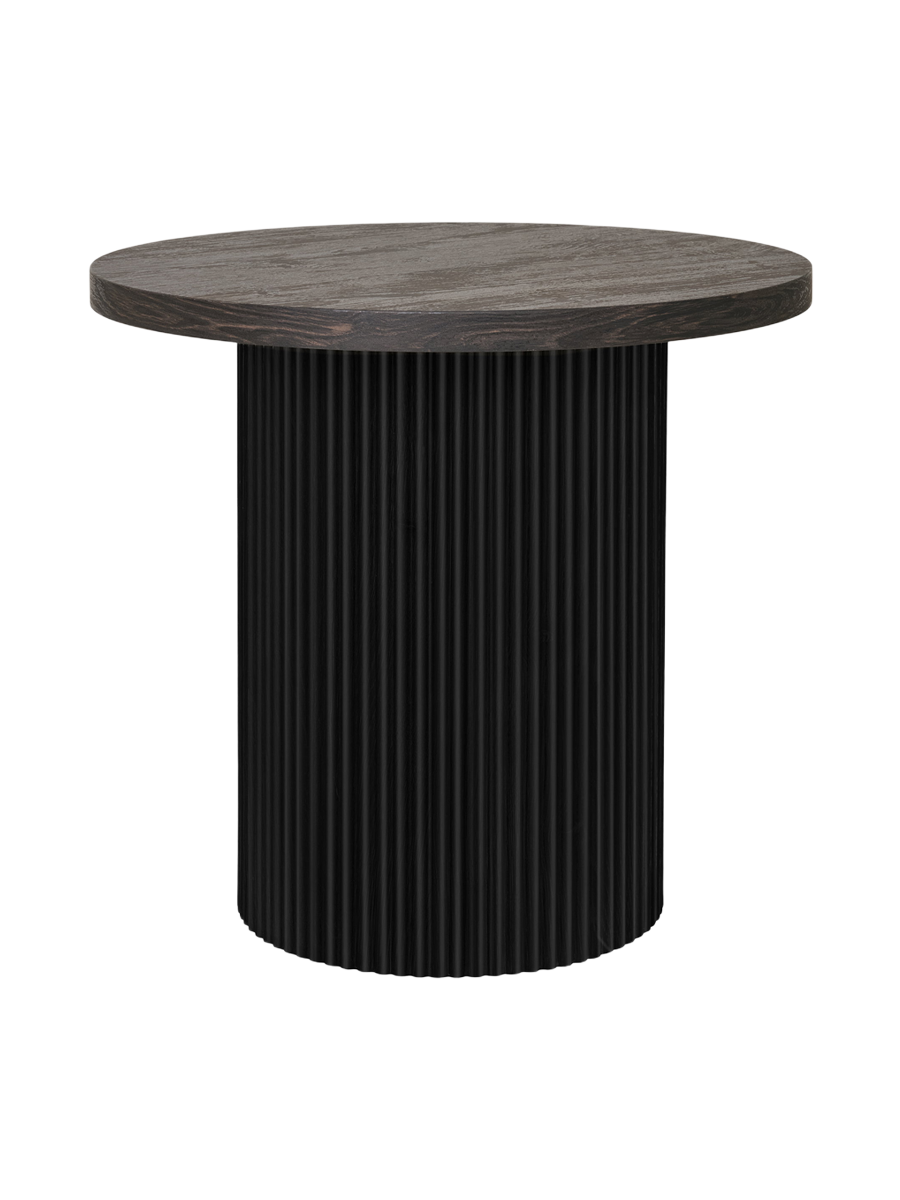 
Tavolino laterale di design rotondo «Metey» - Nero