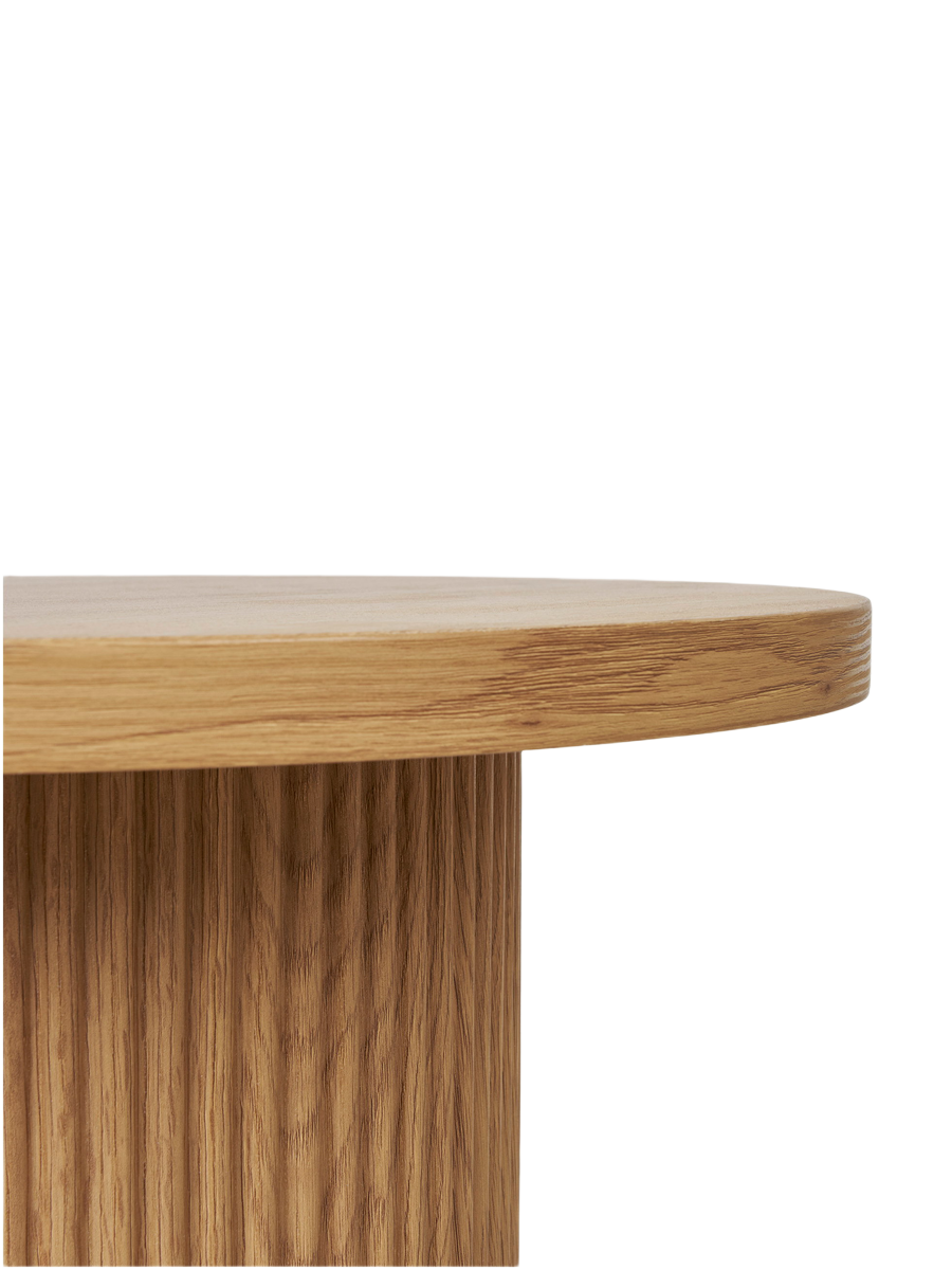 
Tavolino laterale di design rotondo «Metey» - Naturale