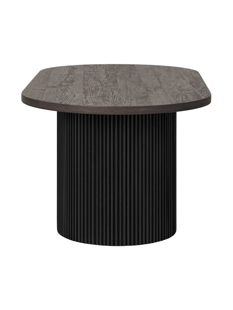 
Tavolino da salotto di design ovale «Metey» - Nero