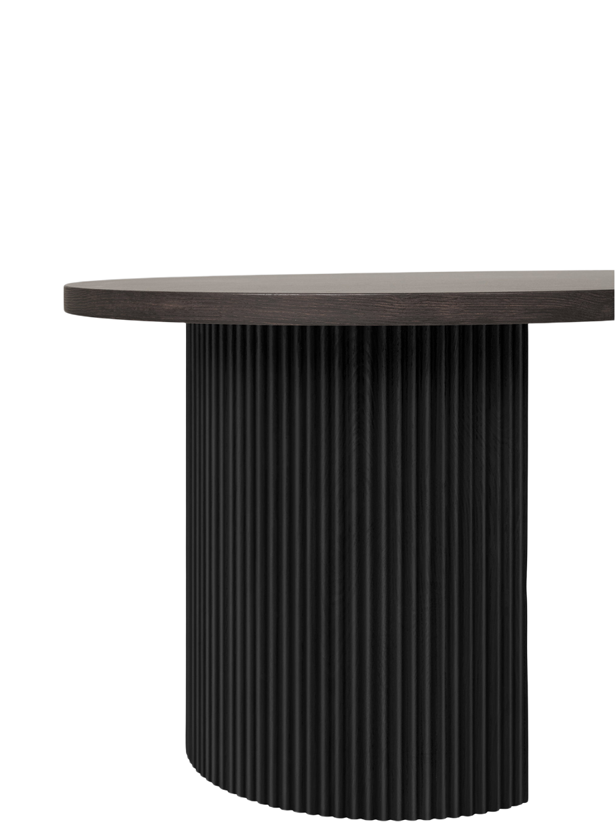 
Tavolino da salotto di design ovale «Metey» - Nero