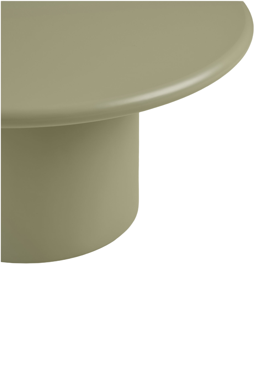 
Tavolino da salotto di design rotondo «Nagano» - Verde