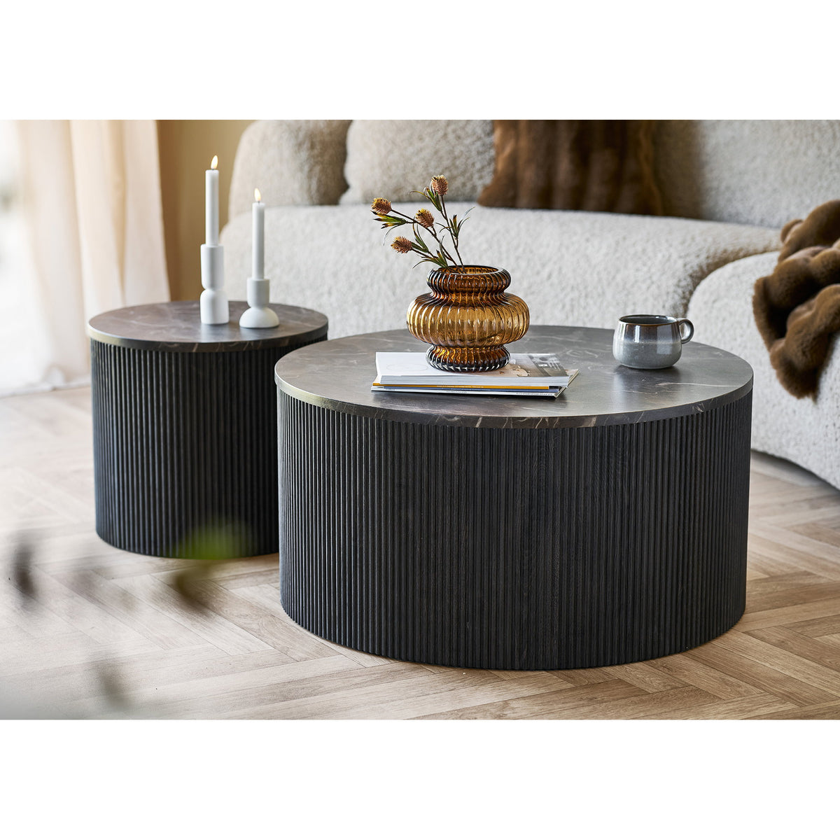 
Tavolino da caffè rotondo di design «Rotta»