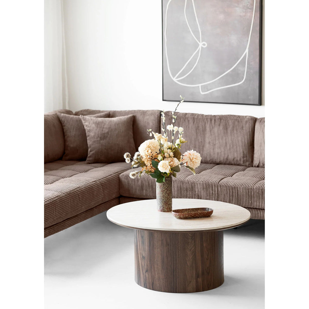 
Tavolino da salotto rotondo di design «Bowen»