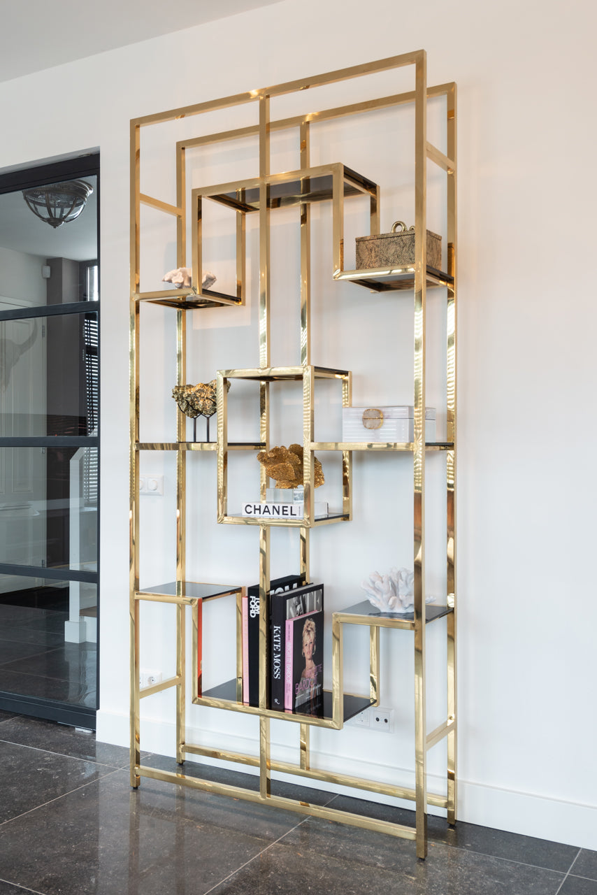 
Vetrina di design «Magnus», diverse dimensioni - 30 × 108 × 230 cm / Oro