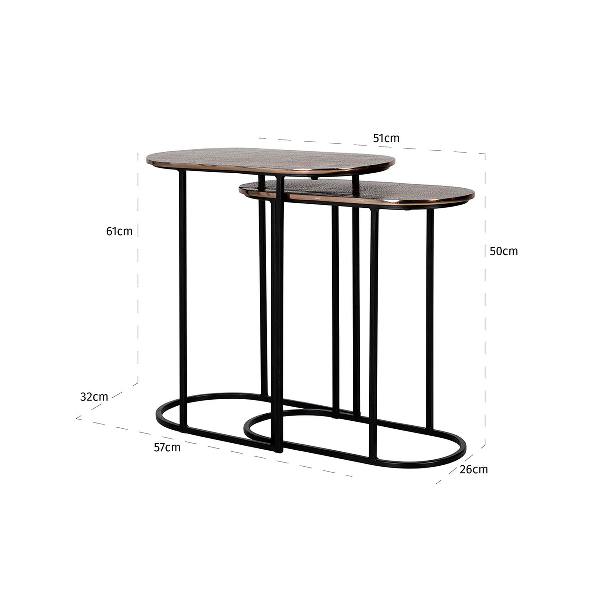 
Set di tavolini di design «Chandon»