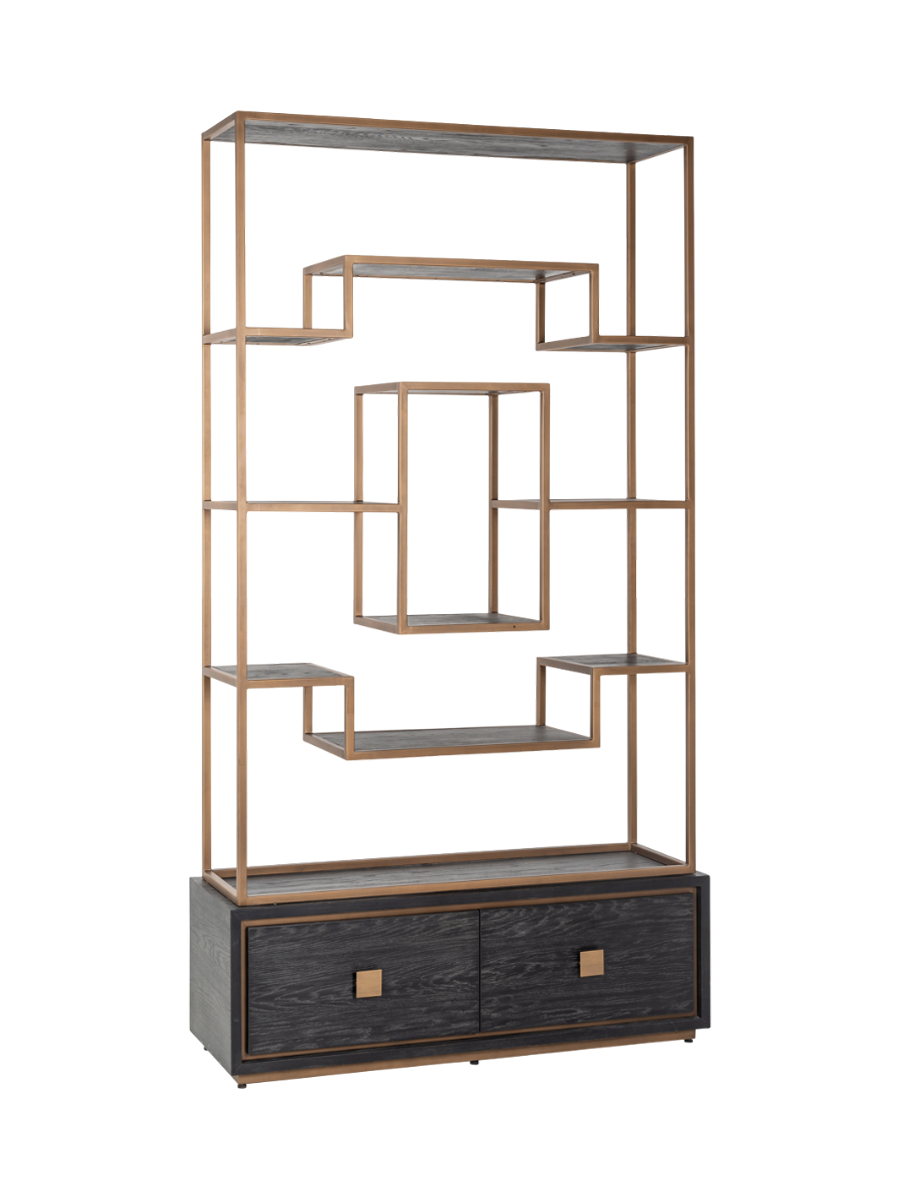 
Grosses Design Regal „Hunter“ aus massiver Eiche