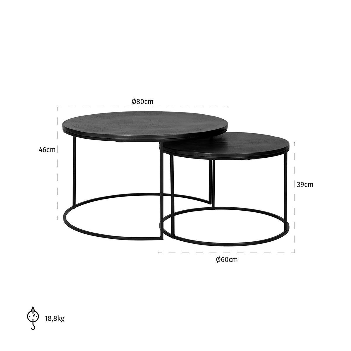 
Tavolino da salotto di design «Bolder Set»
