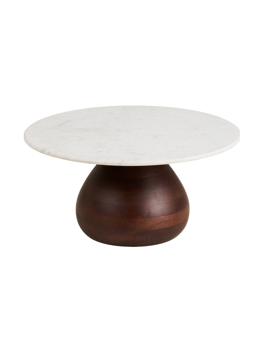 
Tavolino da caffè rotondo in marmo di design «Heida»