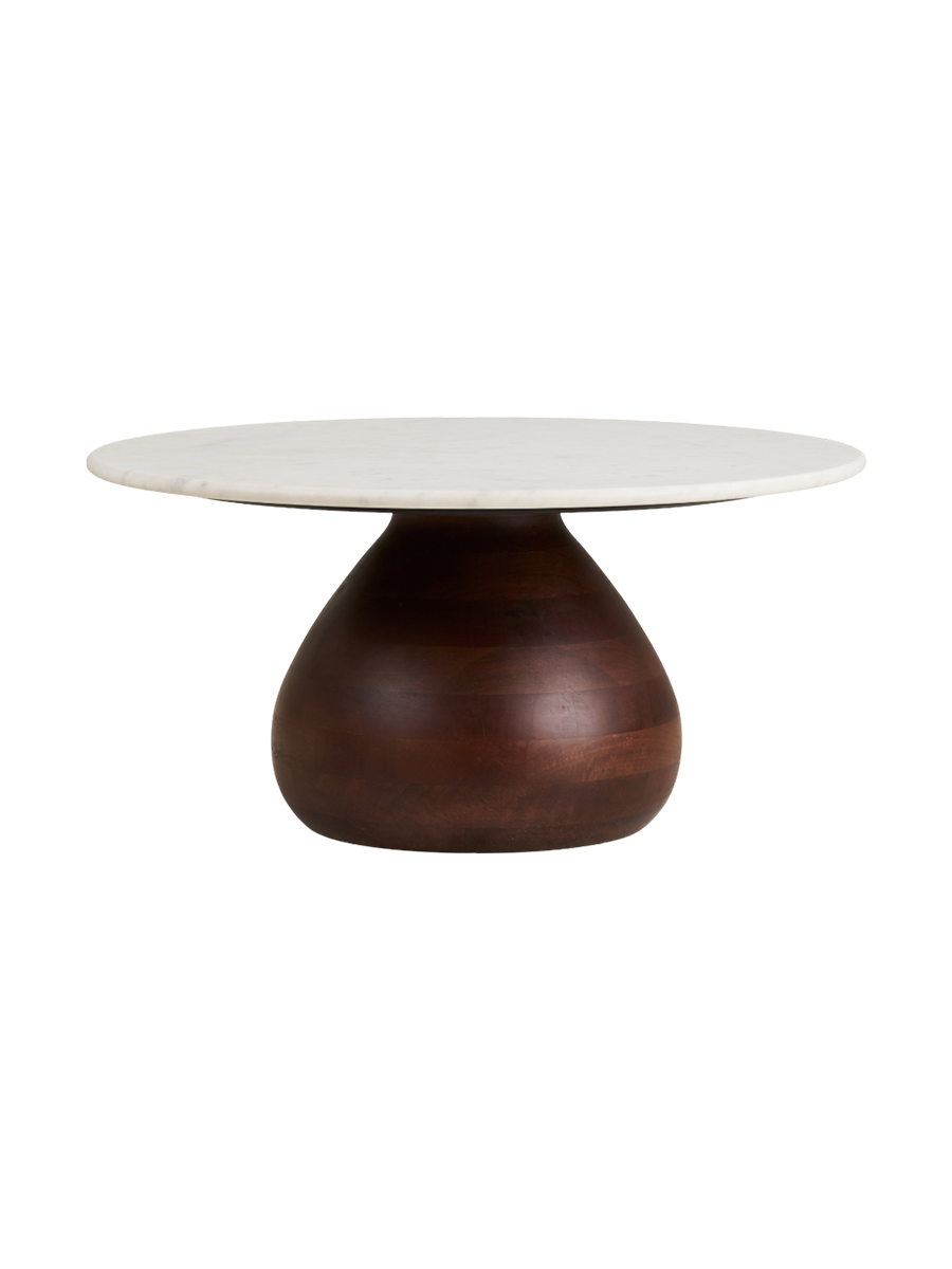 
Tavolino da caffè rotondo in marmo di design «Heida»