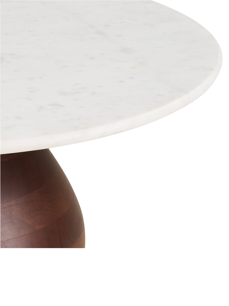 
Tavolino da caffè rotondo in marmo di design «Heida»