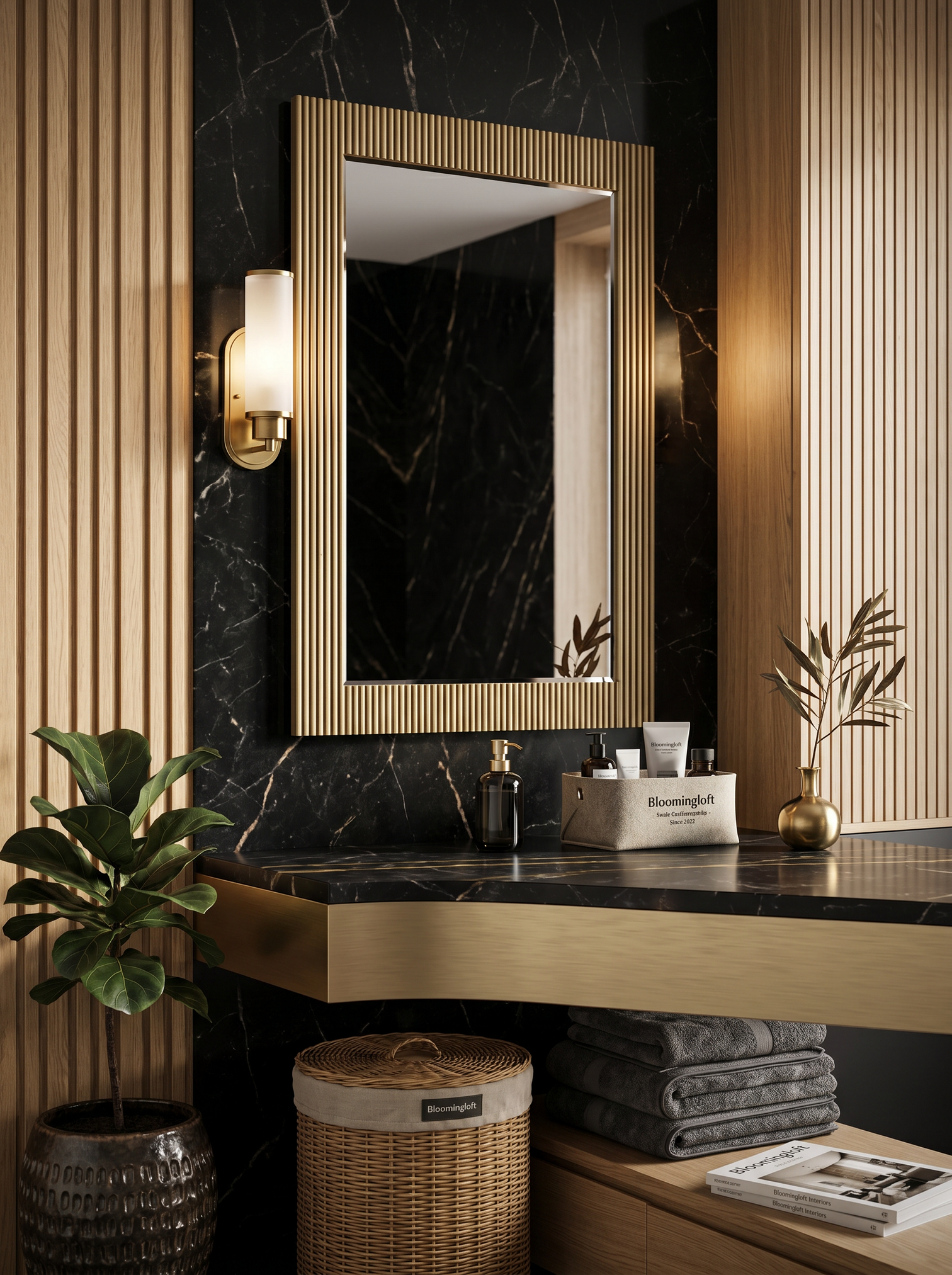 
"Ironville" Designer Wall Mirror