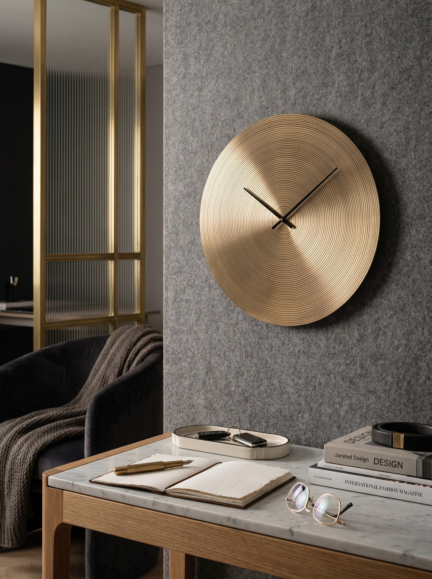 
Grosse Design Wanduhr „Aden“ Ø 76 cm