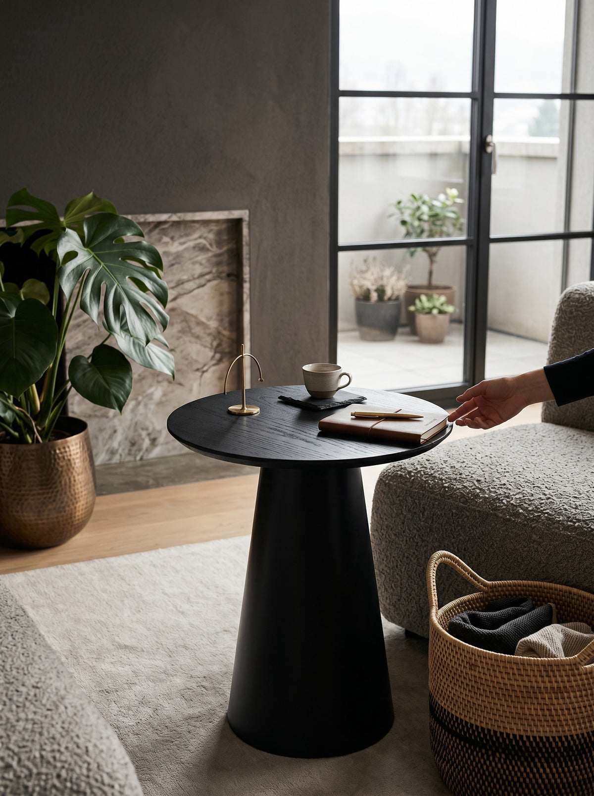 
Designer Side Table "Jazz" Ø 40 / Height 60 cm