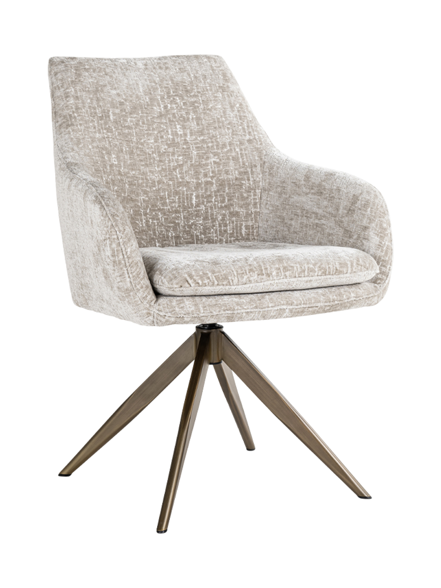 
Swivel Design Dining Chair "Lisonne" - Pearl Island