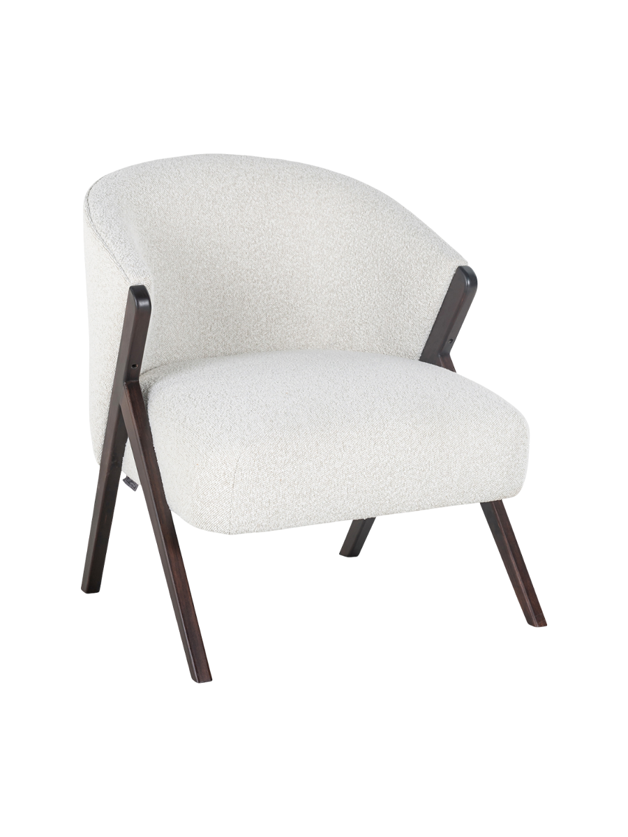 
Poltrona di design “Mia” - White Bouclé