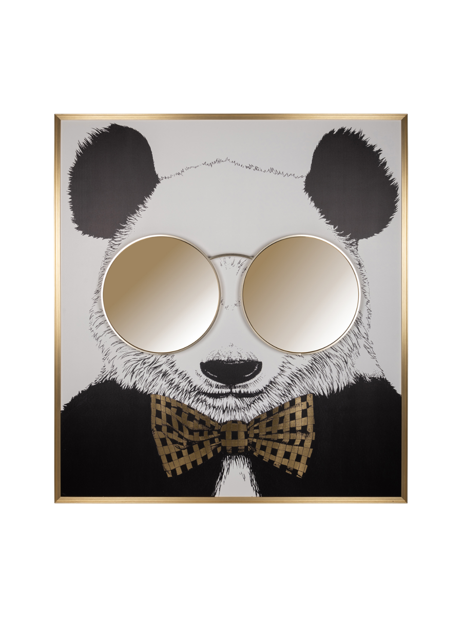 
Grosses, originelles Design Wandbild „Panda“ mit 3D Effekt, 130 x 118 cm