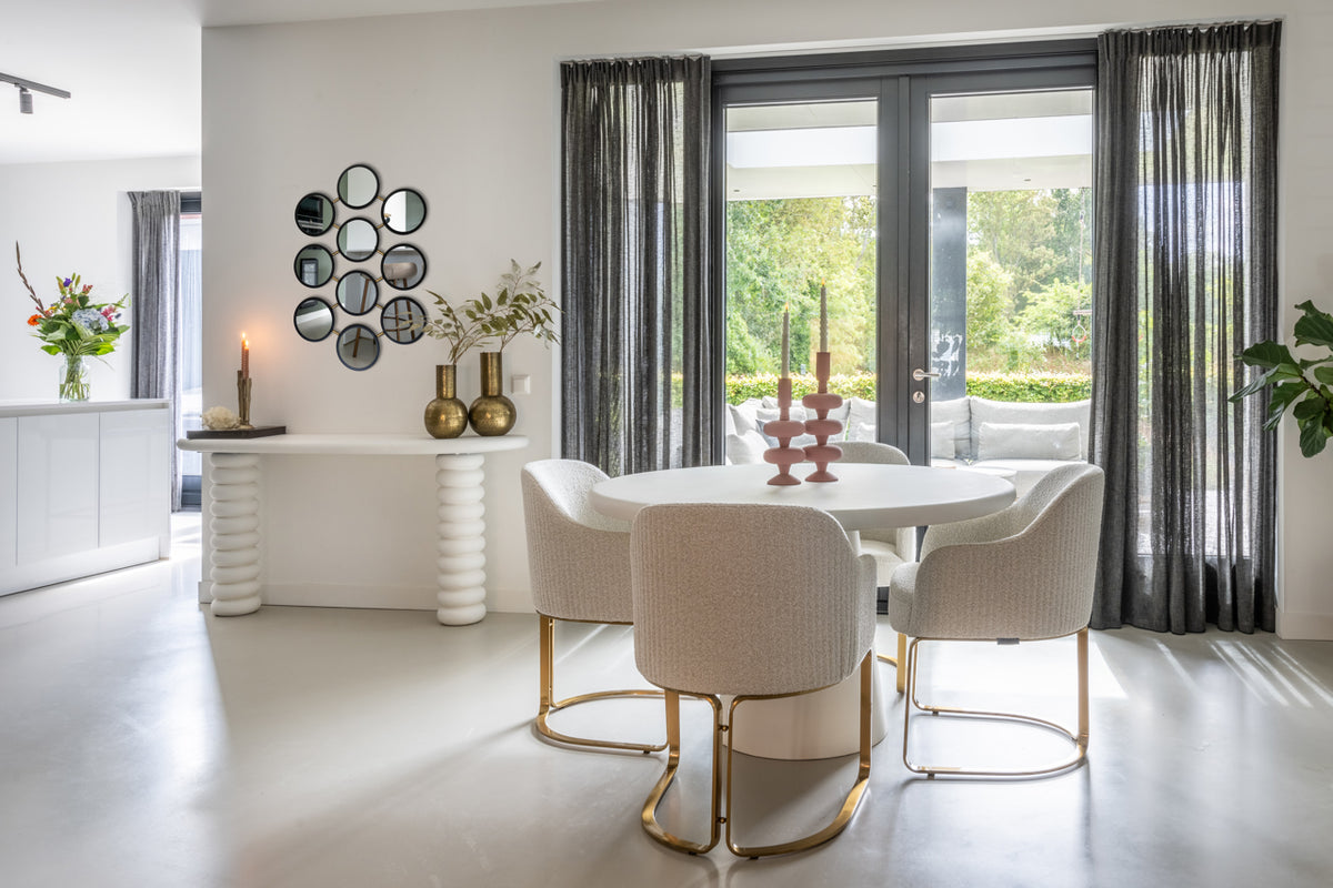
Tavolo da pranzo rotondo di design «Bloomstone» Ø 130 cm