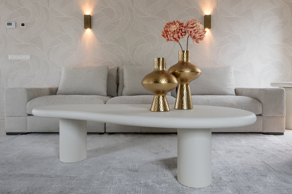 
Grosser Design Couchtisch „Bloomstone“ 160 x 80 cm