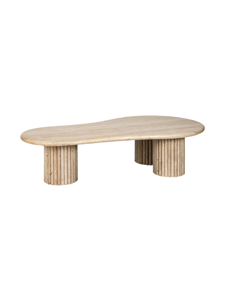 
Grosser Design Couchtisch „La Cantera“ aus Travertin 150 x 80 cm