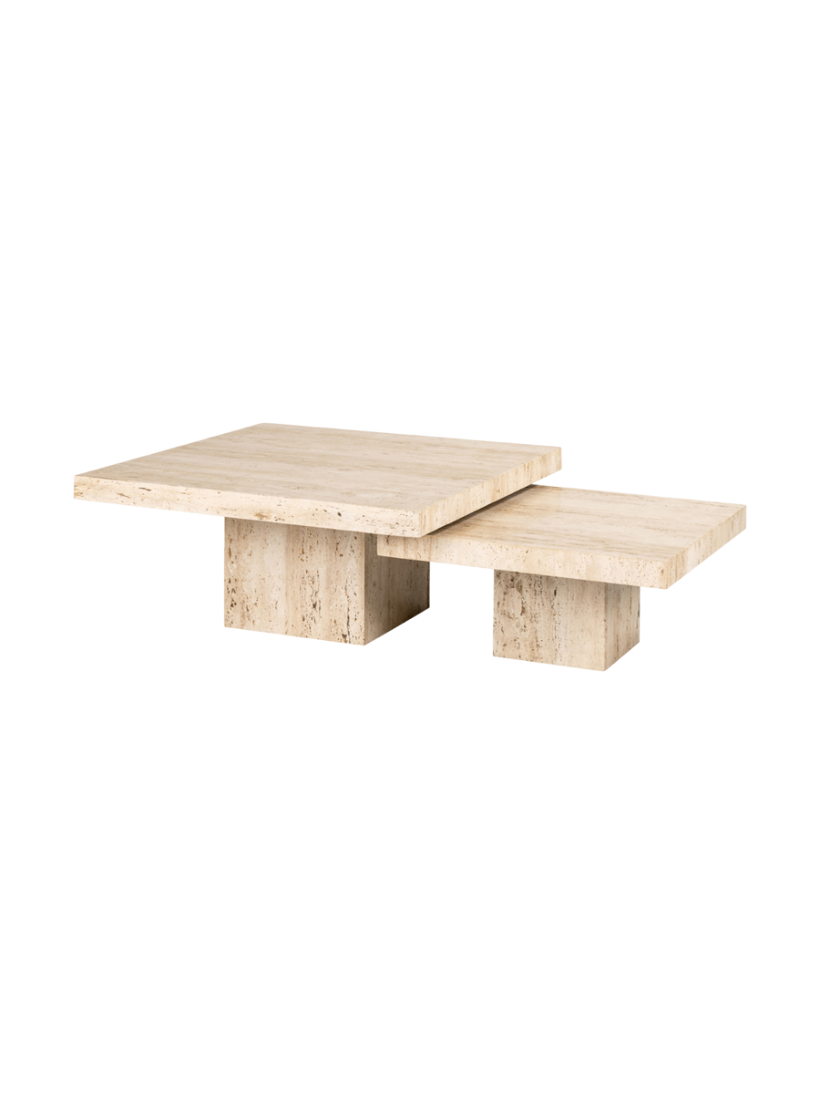 
Design Couchtisch Set „La Cantera“ aus Travertin