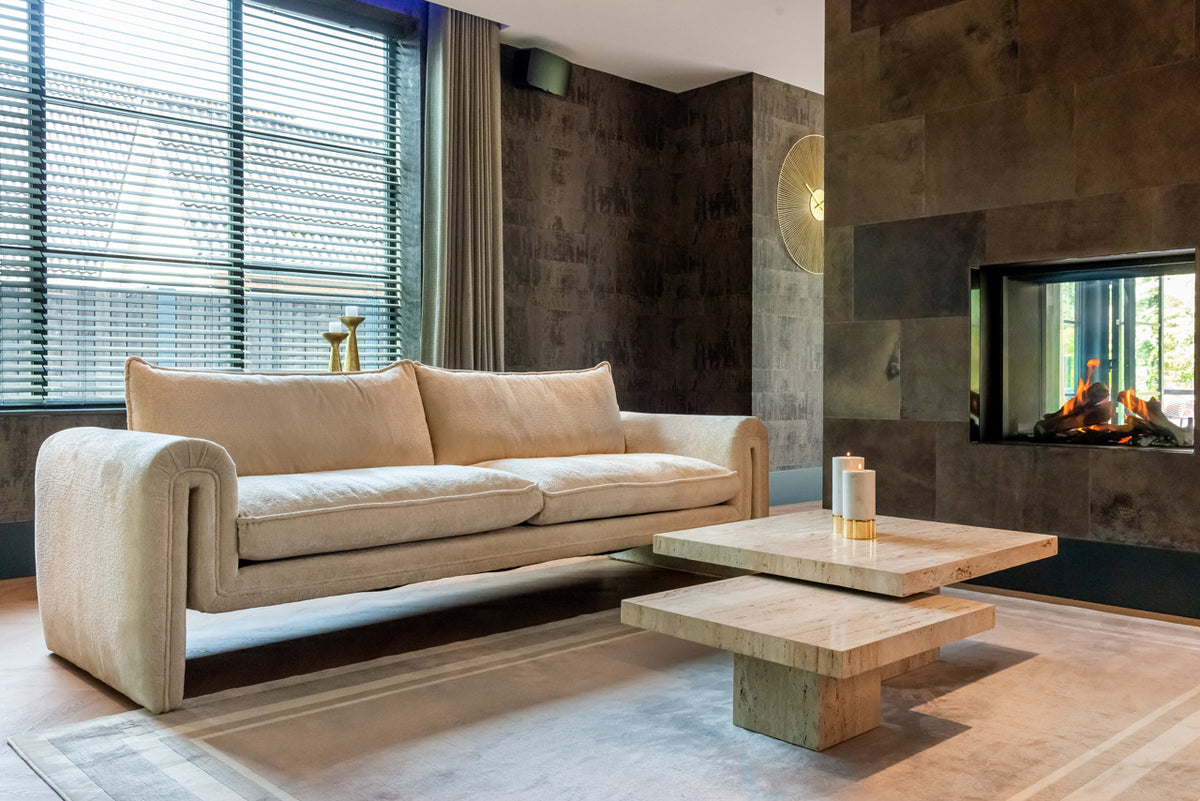 
Design Couchtisch Set „La Cantera“ aus Travertin