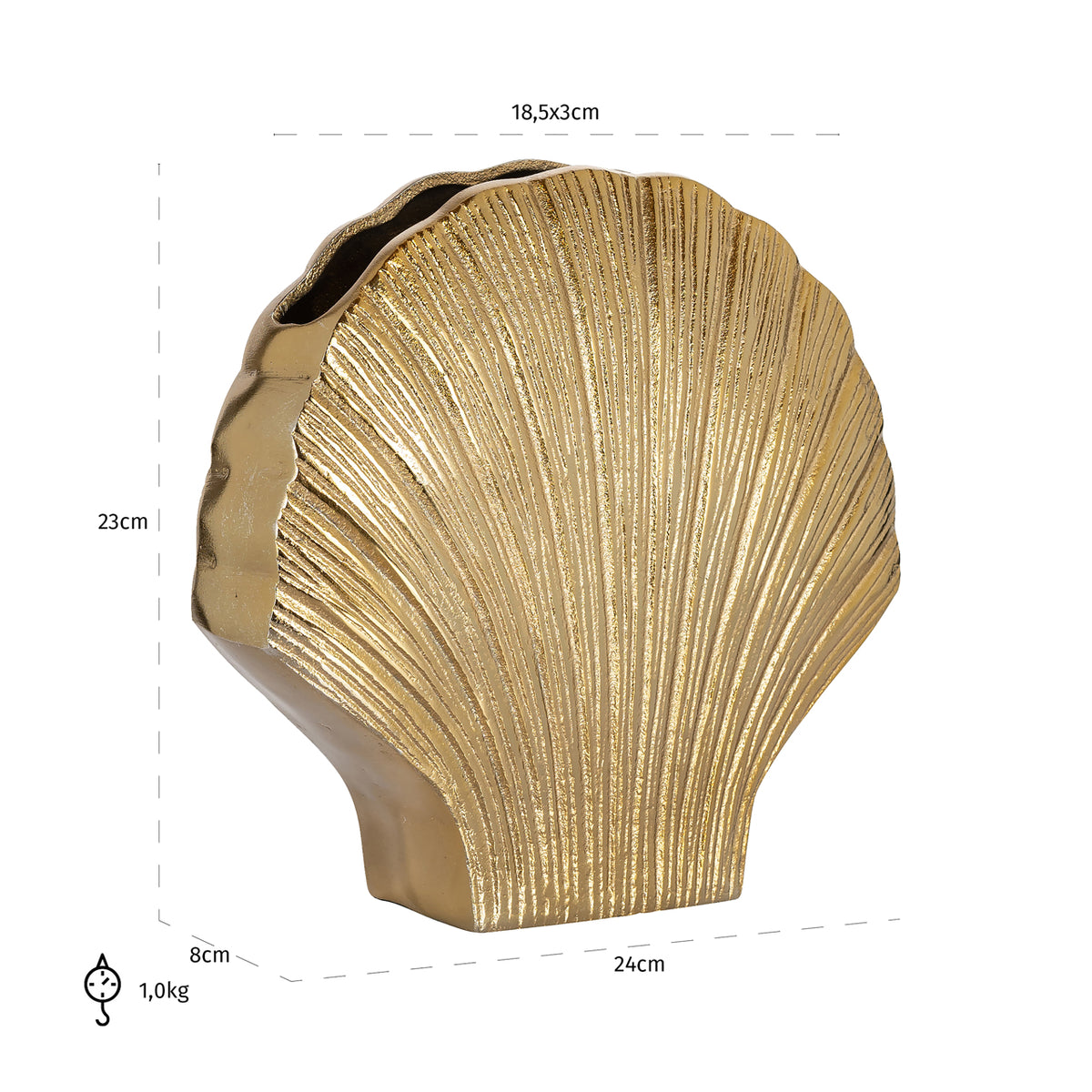 
Vaso di design „Noé“, diverse dimensioni - 8 × 24 × 23.5 cm / Vaso Noé Small