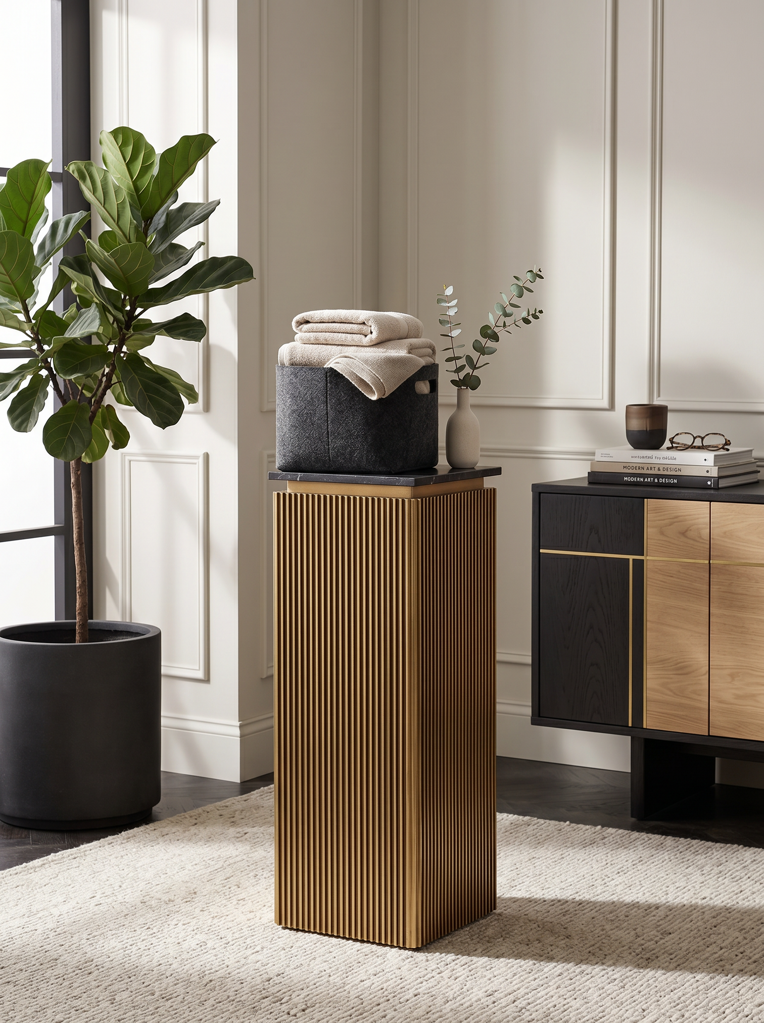 
Design colonne et étagère à fleurs « Ironville »