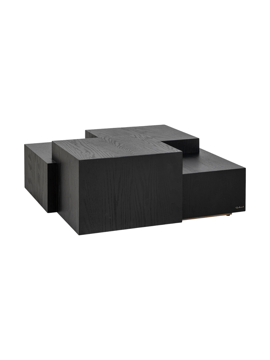 
Grosser Design Couchtisch „Lennox“ - Eiche Schwarzbraun