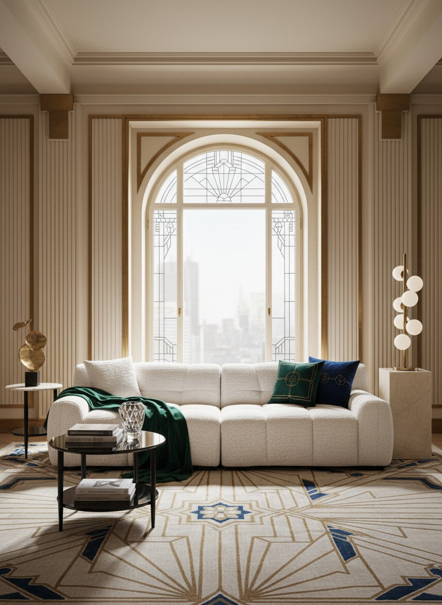 
Exklusives 4-Sitzer Designsofa „Charelle“ - Lovely Cream