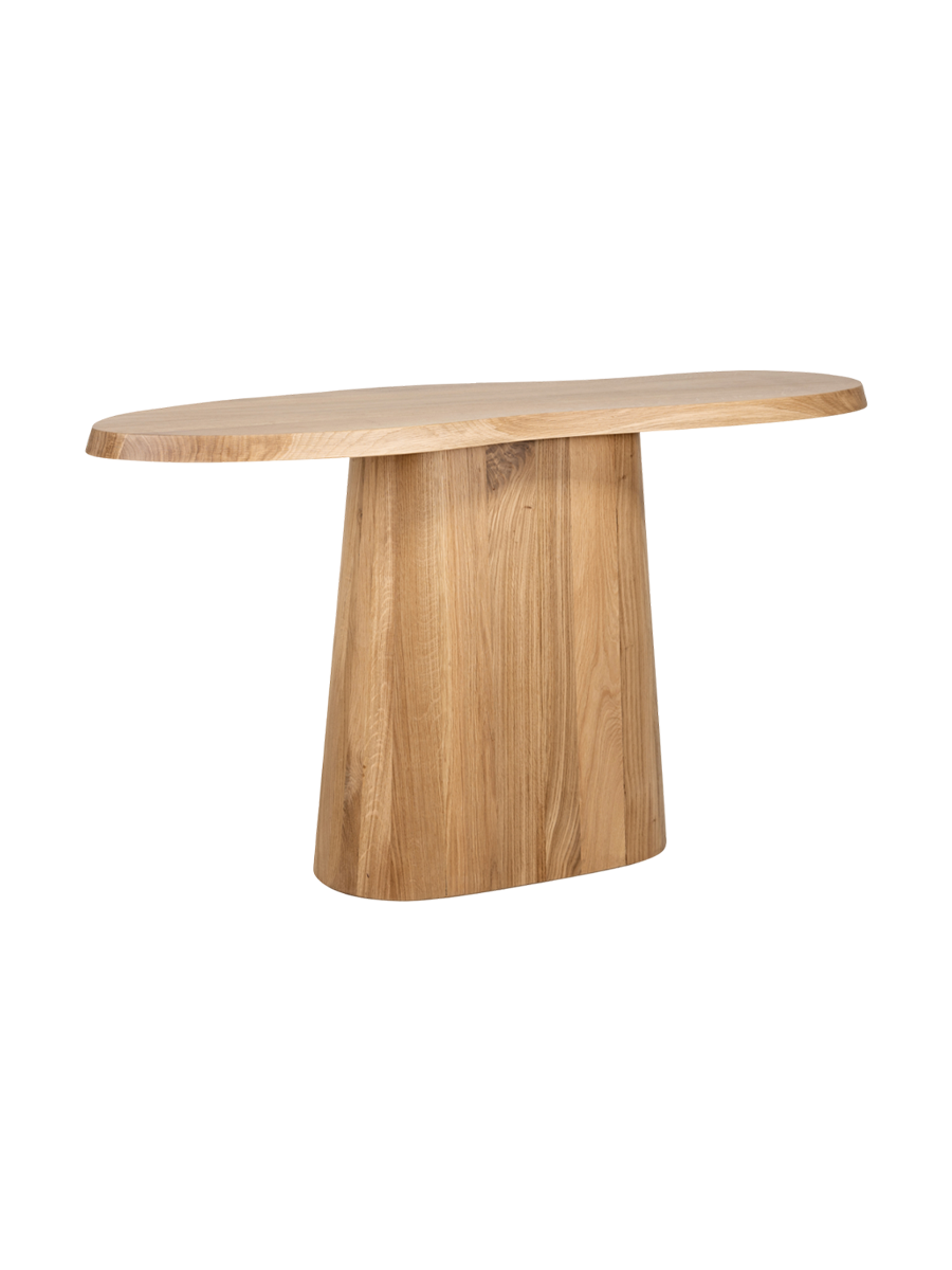 
Grande consolle di design in legno massello “Riva” 140 x 76 cm