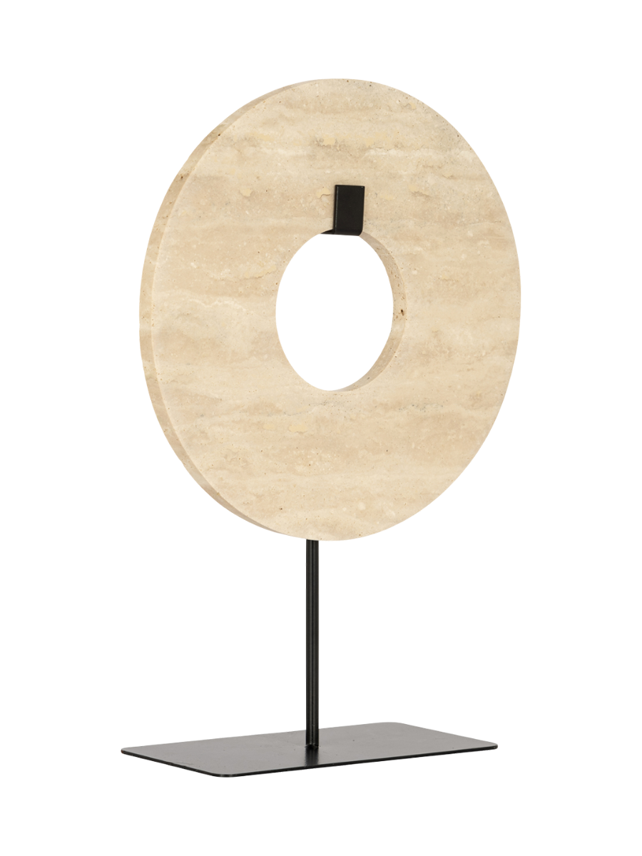 
Oggetto decorativo di design «Manou» in travertino - Media, Ø 20 x 29 cm