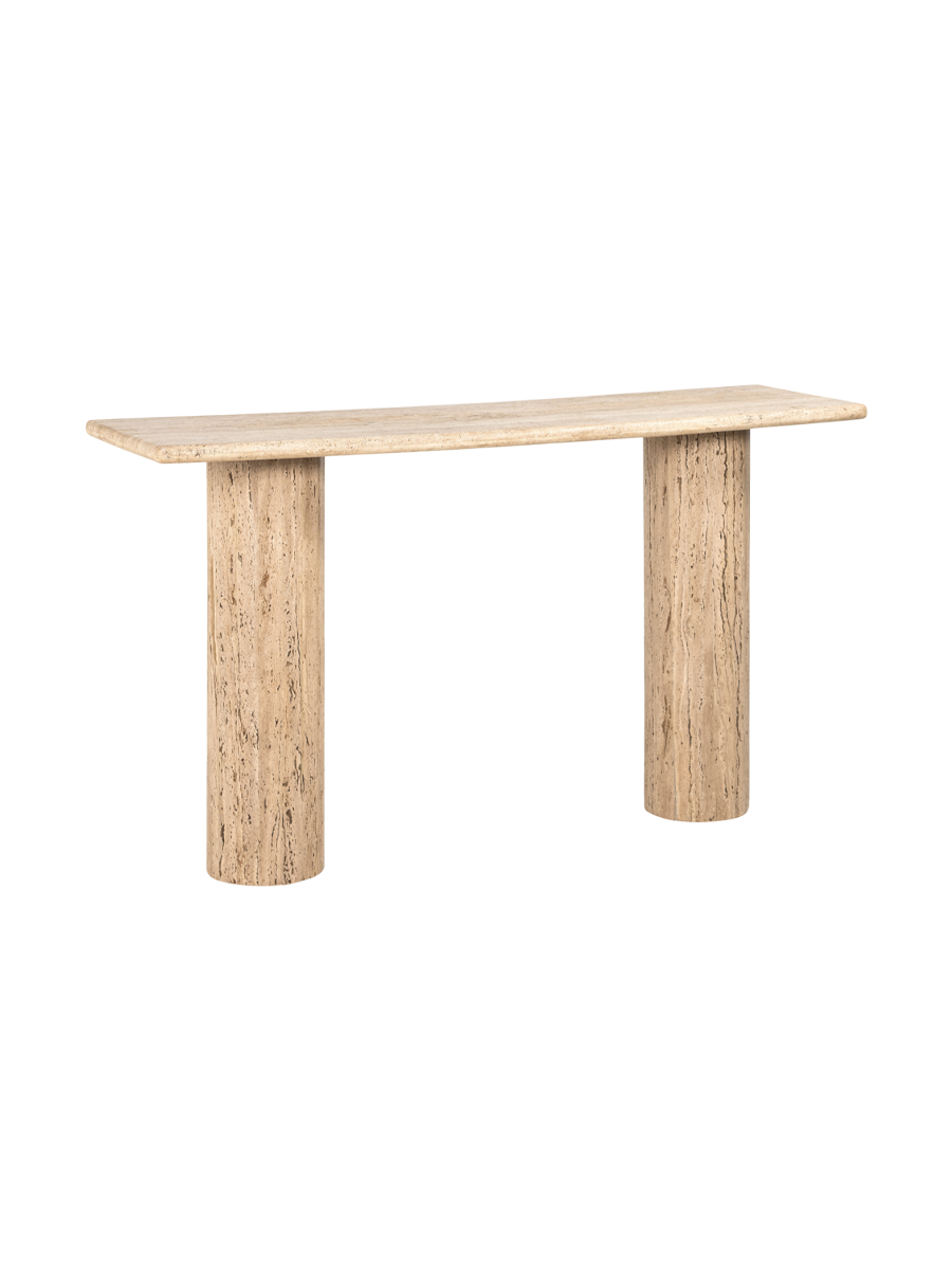 
Large "Hampton" Design Travertine Console Table 140 x 78 cm