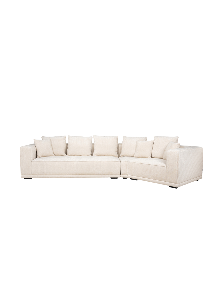 
Grosses 4-Sitzer Design Sofa „Lusso“ mit abgerundeter Form
