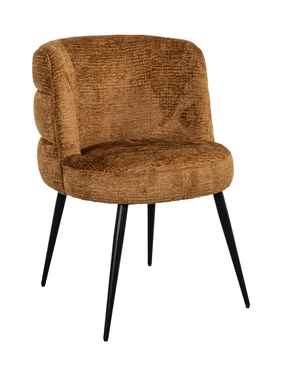 
Hochwertiger Design Esszimmerstuhl „Stella“ - Cognac Fusion