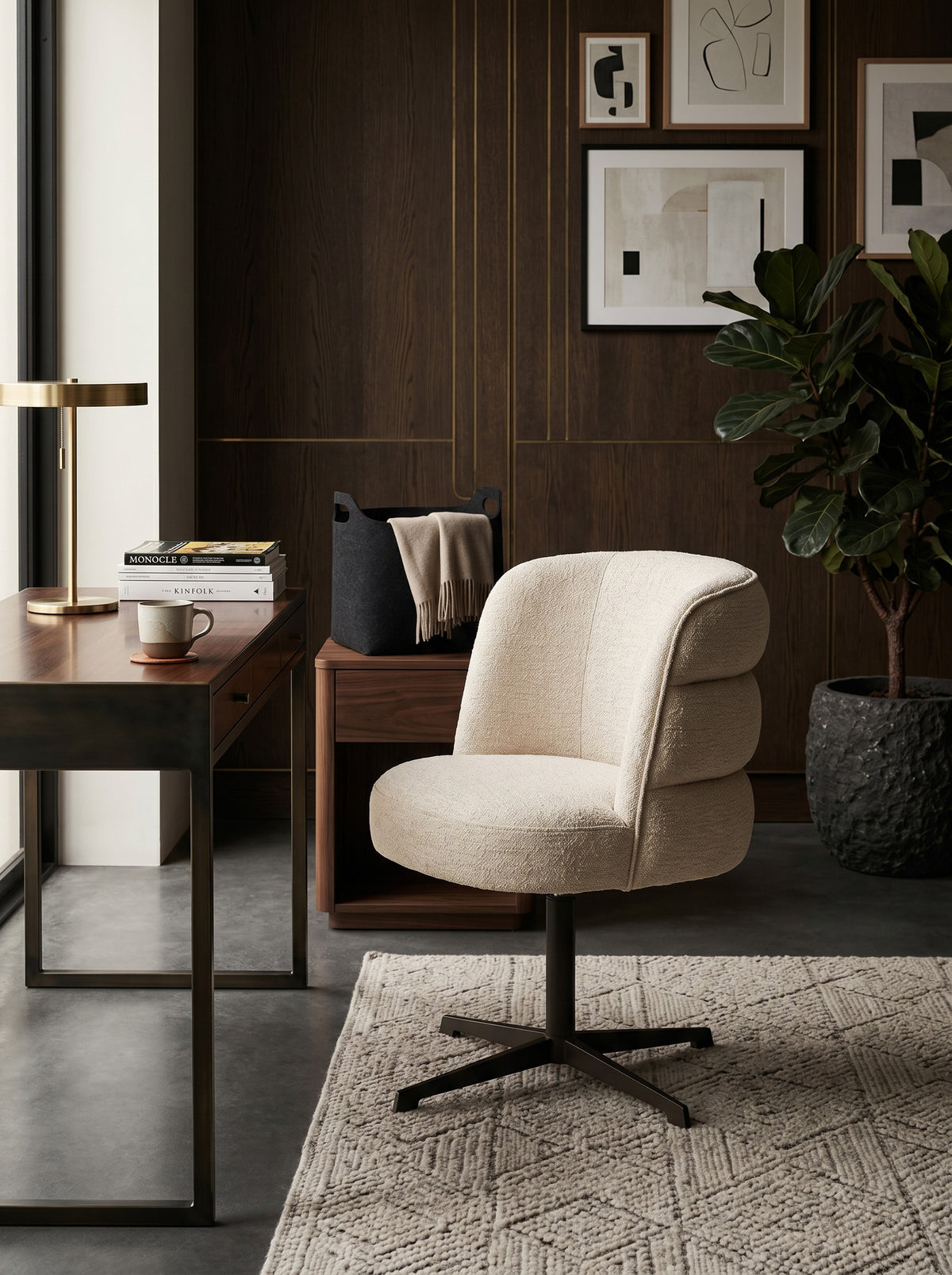 
Fauteuil design pivotant à 360° « Chadwick »