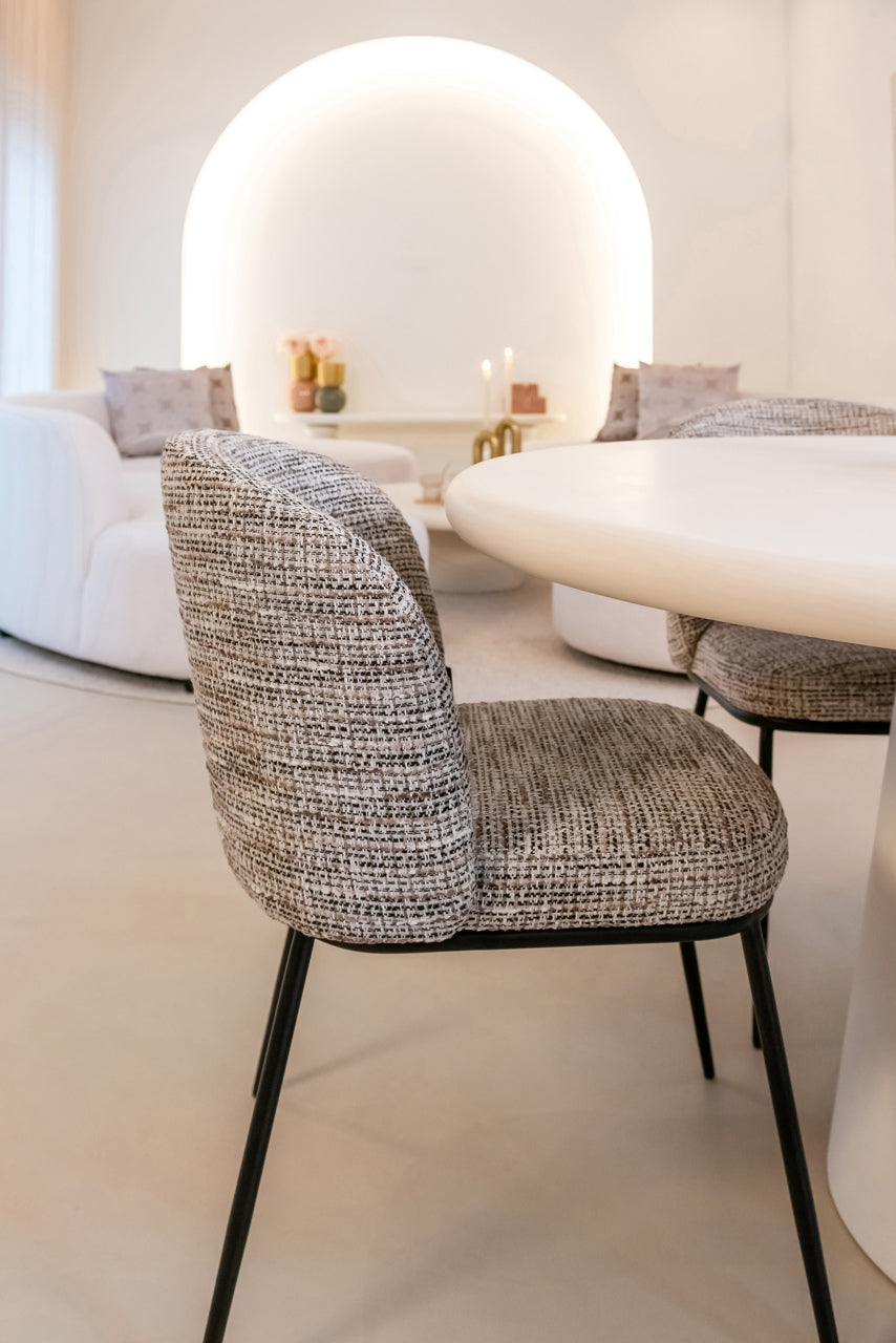 
Chaise de salle à manger design de qualité supérieure « Elvi » en lot de 2 - Nature tendance