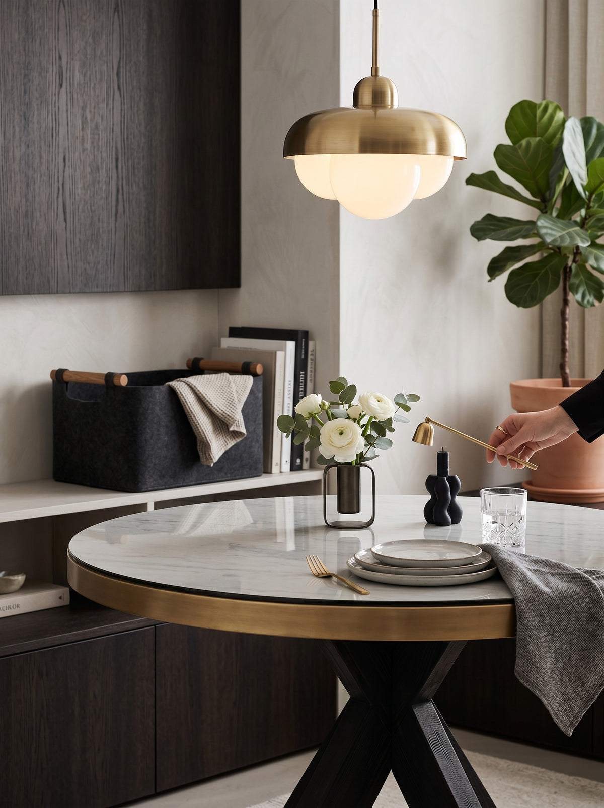 
Tavolo da pranzo rotondo di design «Bloomingville» Ø 140 cm