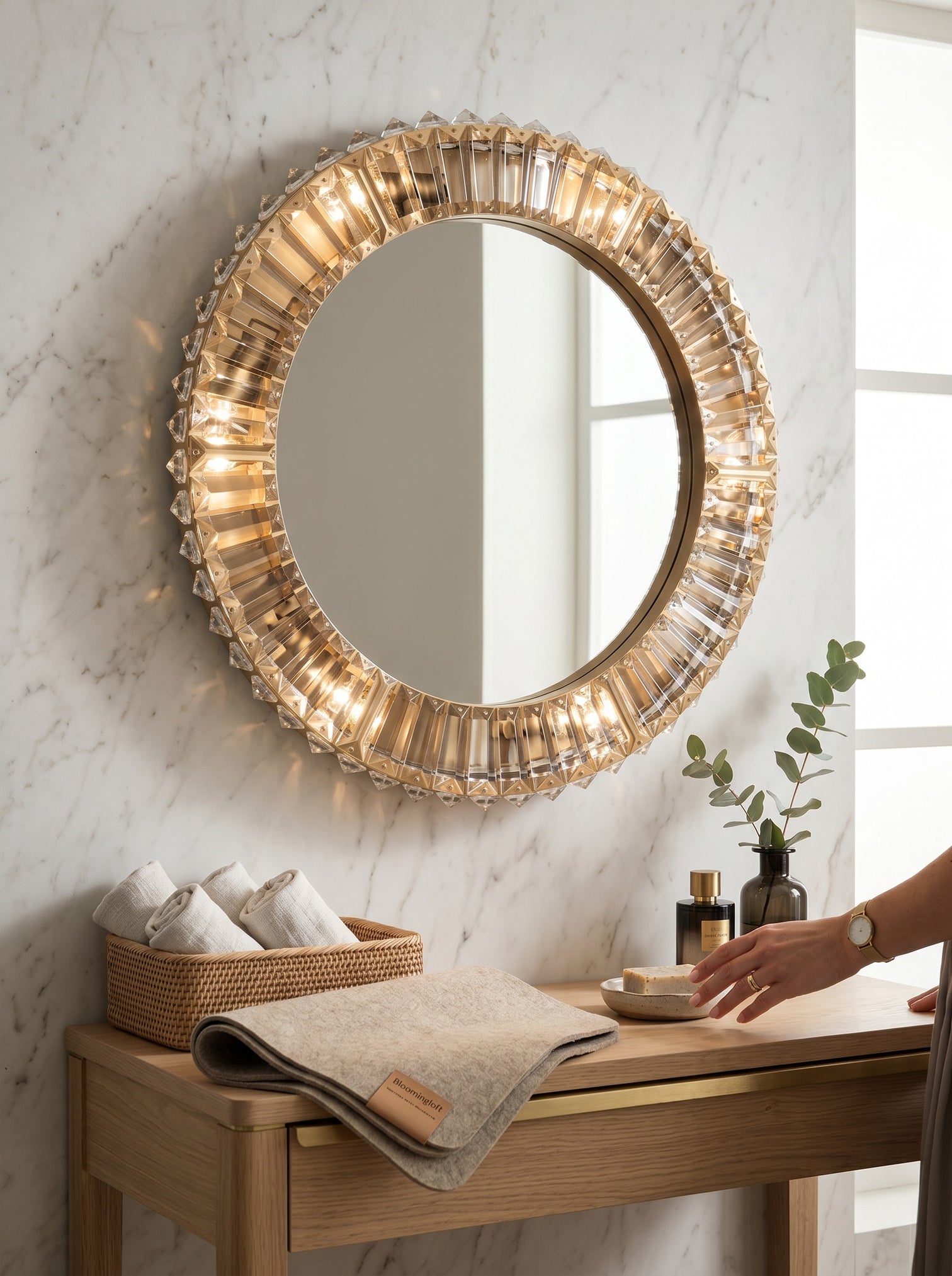 
Design Wall Lamp and Mirror "Becky"