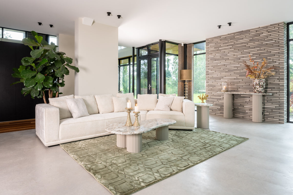 
Grosser Marmor Design Couchtisch „Coronel“