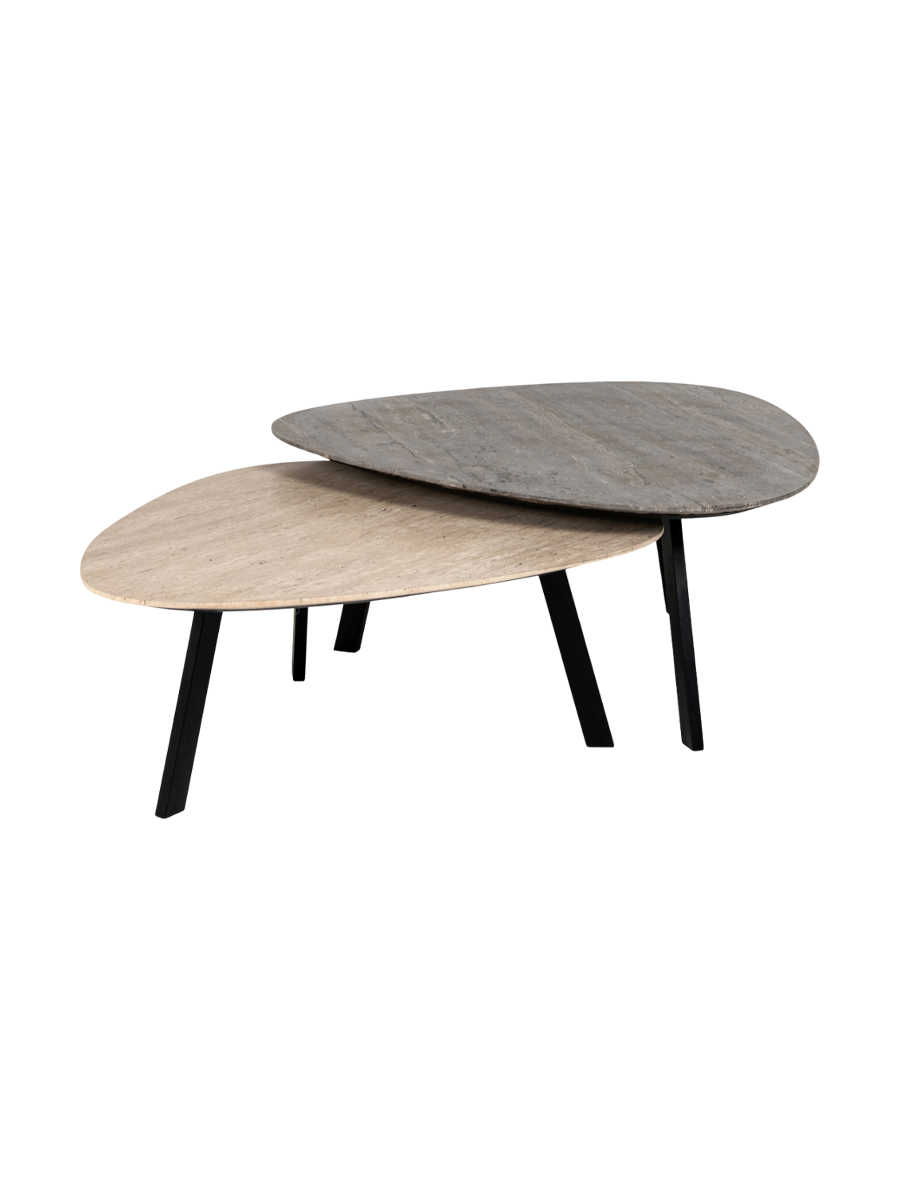 
Marmor Design Couchtisch Set „Spencer“