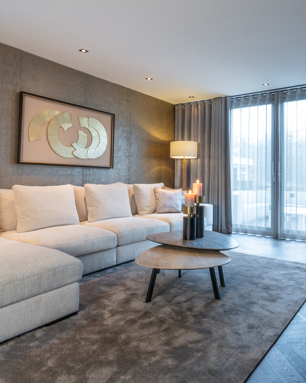
Marmor Design Couchtisch Set „Spencer“