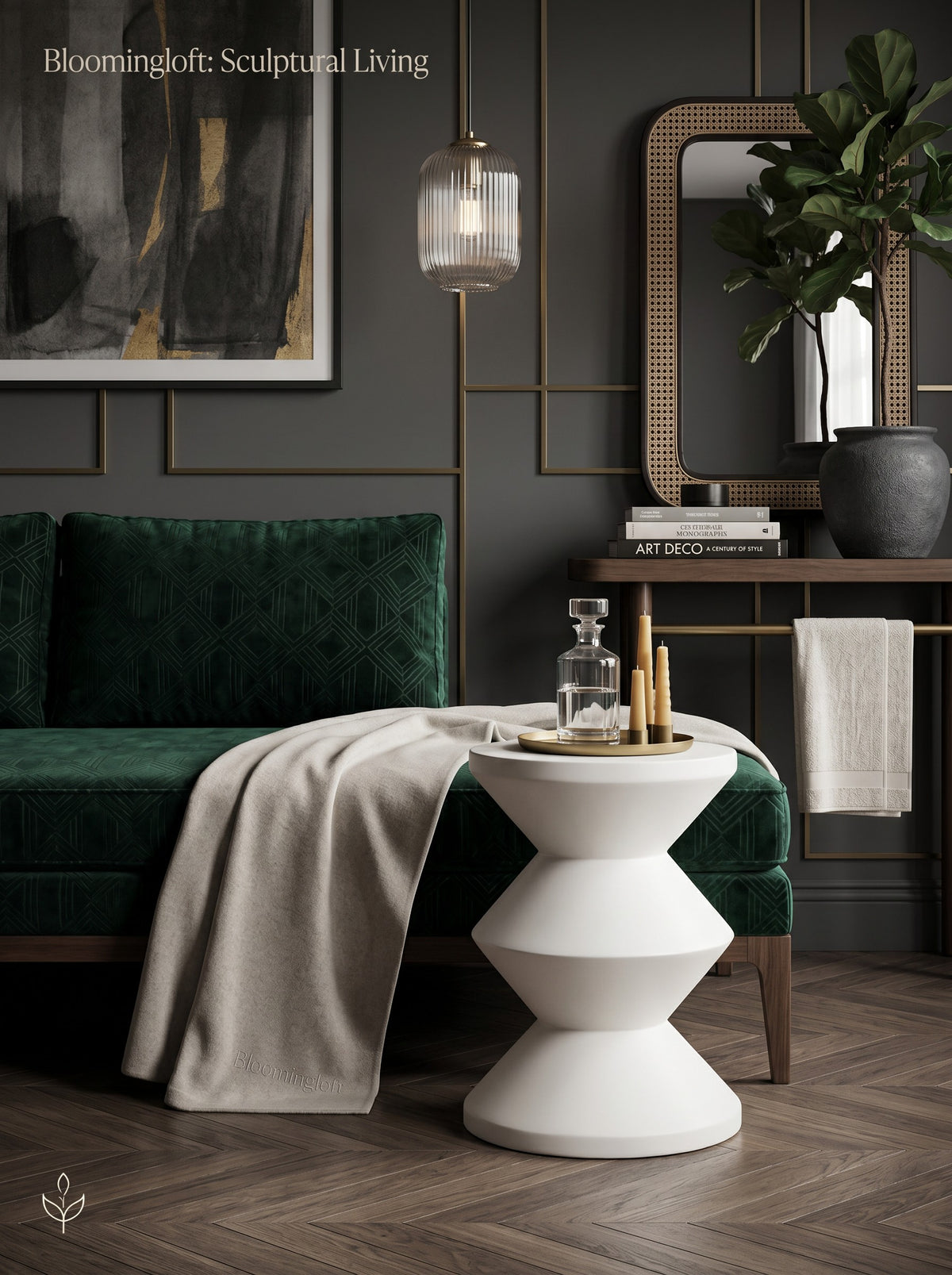 
Design Beistelltisch „Bloomstone“ Ø 35 cm