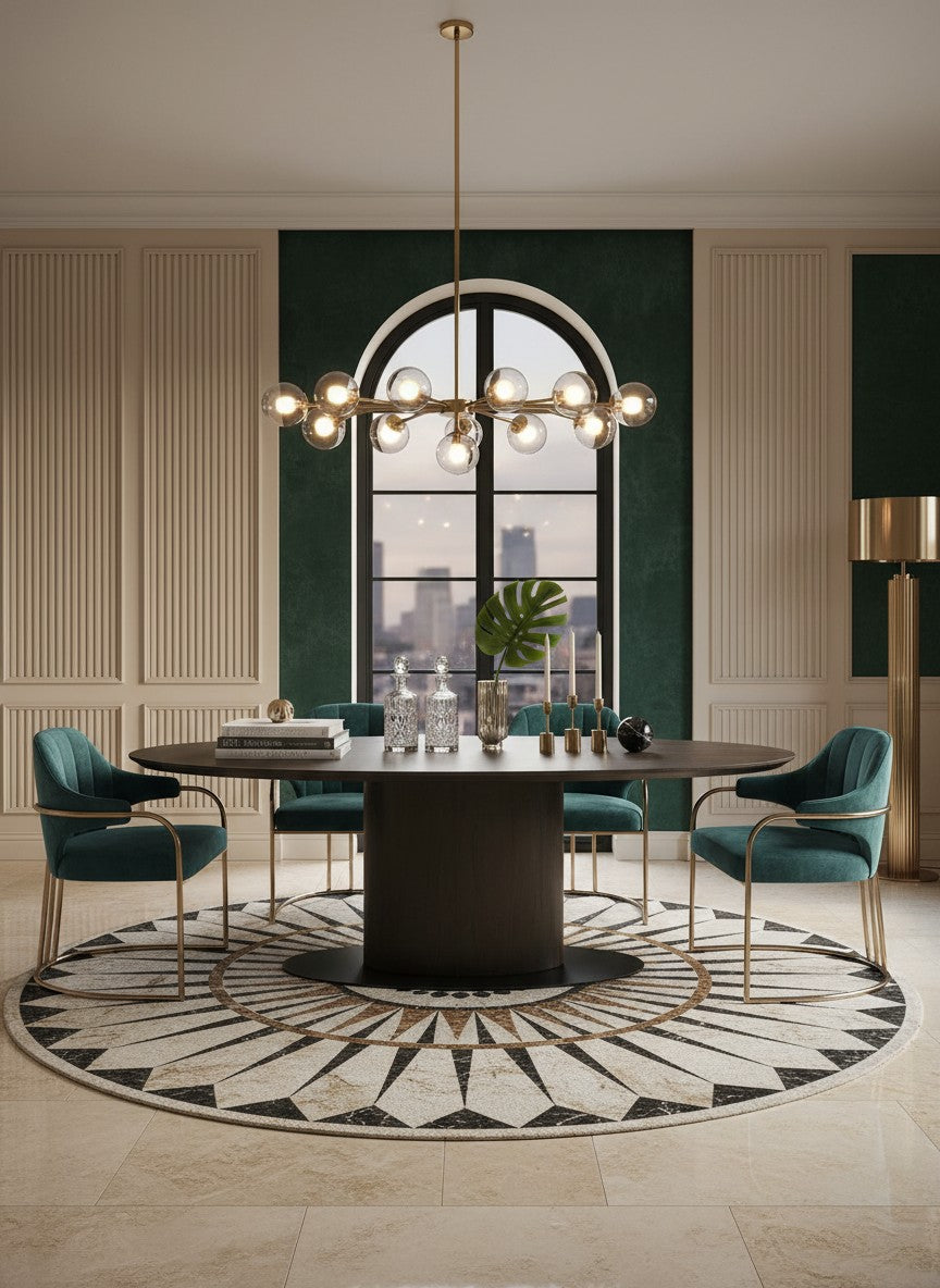 
Large Design Dining Table "Kingston", Various Sizes - 300 x 115 cm / Oak Brown