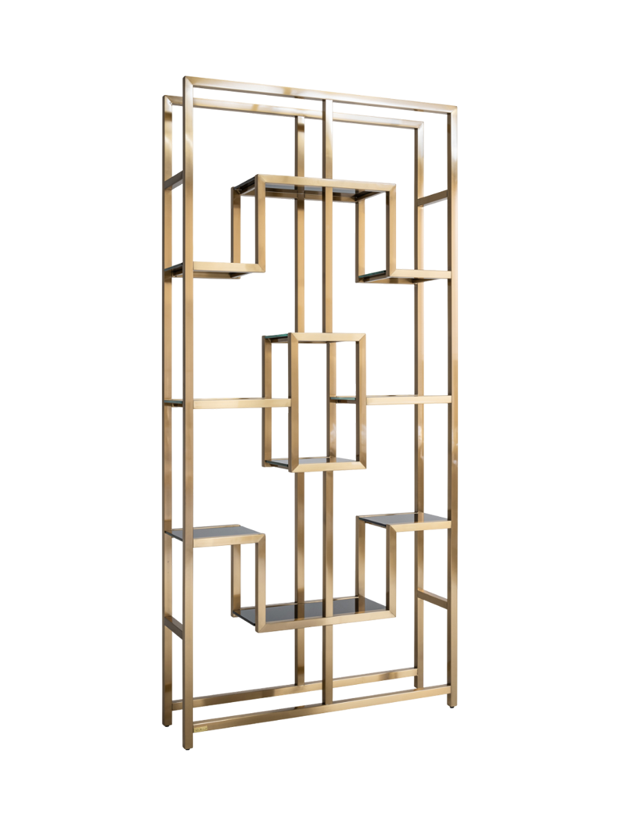 
Vetrina di design «Magnus», diverse dimensioni - 29 × 108 × 230 cm / Oro spazzolato