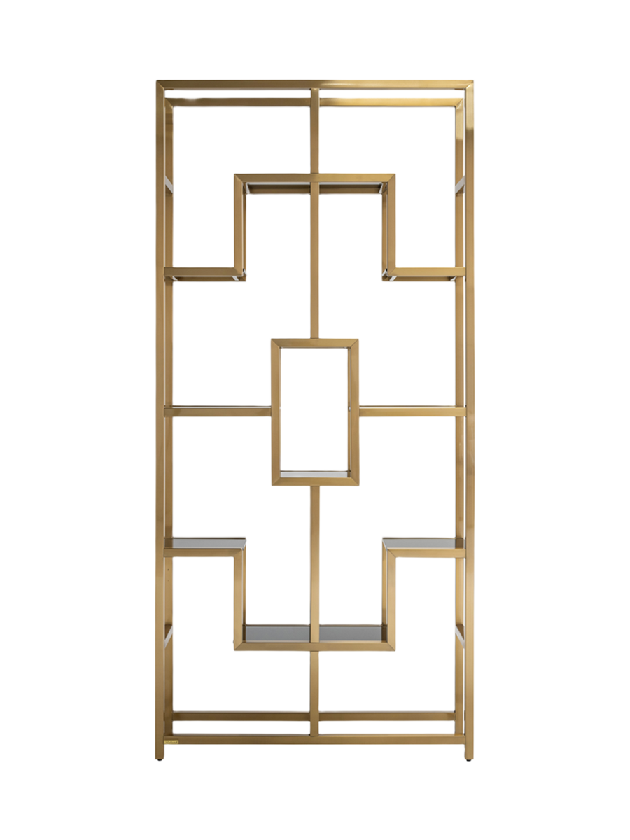 
Vetrina di design «Magnus», diverse dimensioni - 29 × 108 × 230 cm / Oro spazzolato