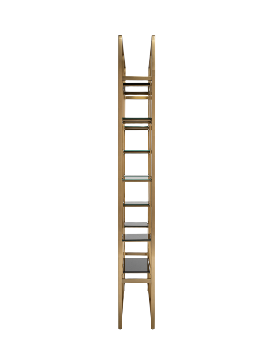 
Vetrina di design «Magnus», diverse dimensioni - 29 × 108 × 230 cm / Oro spazzolato