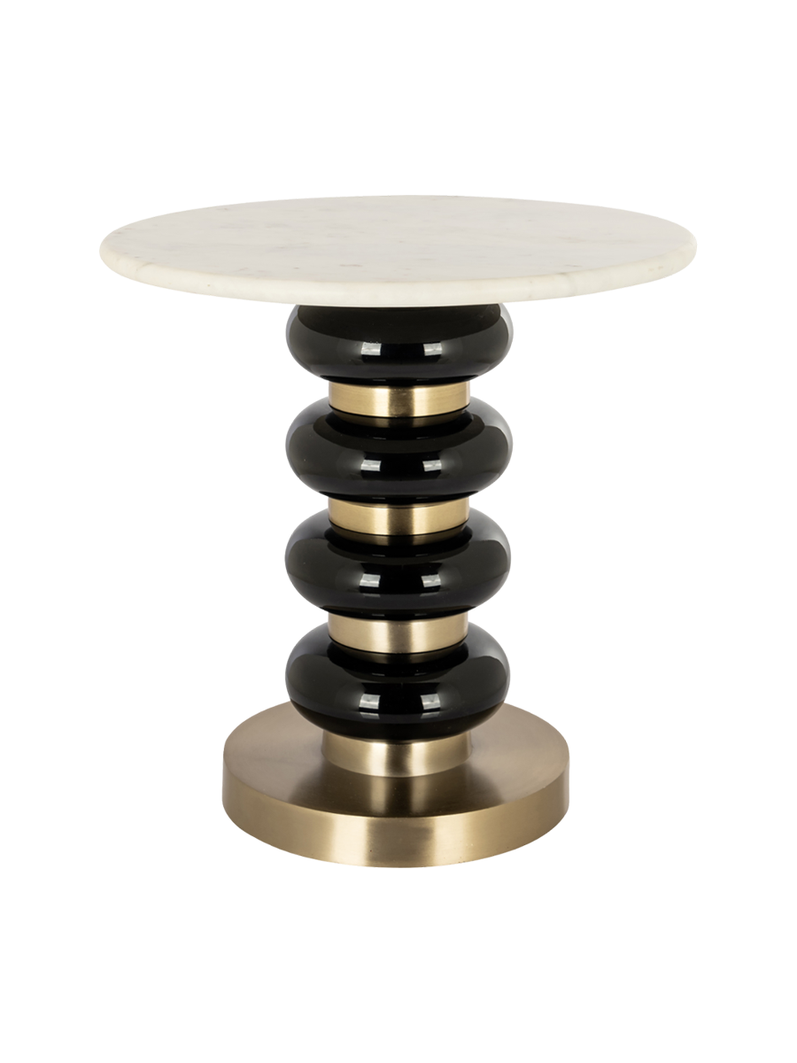 
Designer Marble Side Table "Boann" - Black