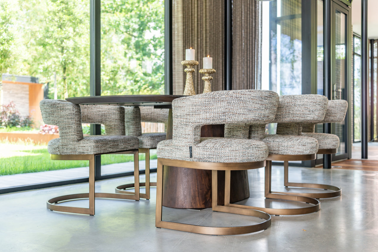 
Chaise design cantilever élégante « Ellis » - Nature tendance